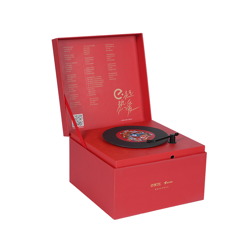 صندوق موسيقى دوار على شكل كتاب صلب بطابع احتفالي