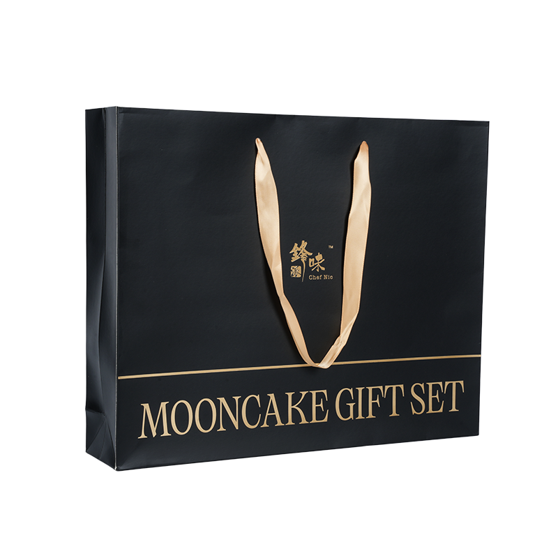 حقيبة حمل كعكة كرافت/كرتون أبيض بمقبض مقاوم للماء