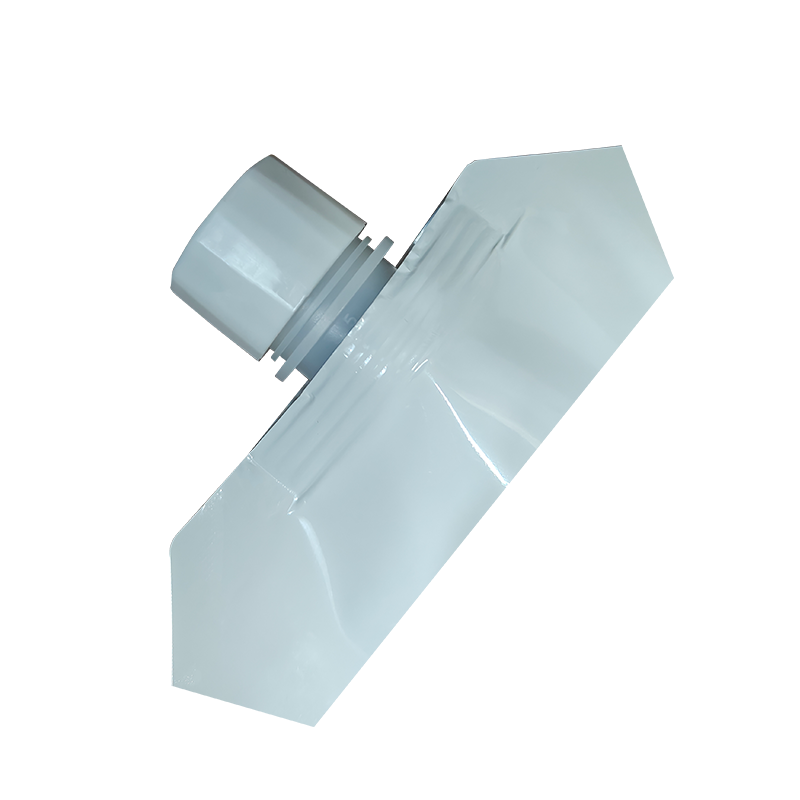 حقيبة علوية دوامية منفردة — حقيبة بيضاء شفافة واقفة