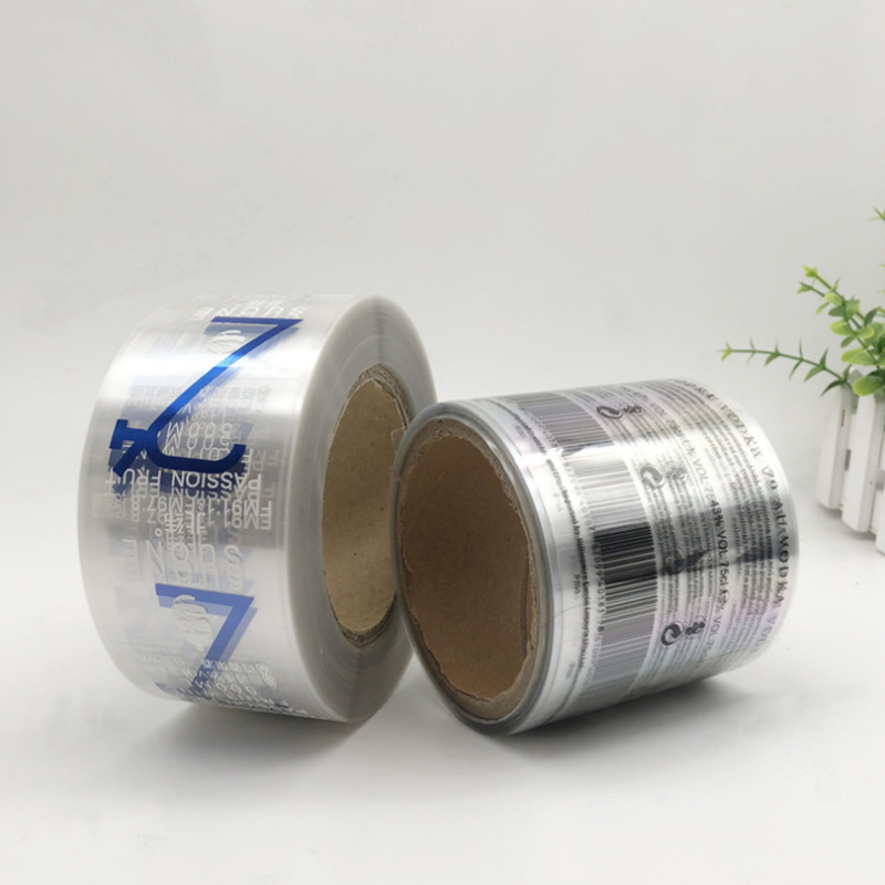 ملصق زجاجة نبيذ منقوش برقائق غير لامعة